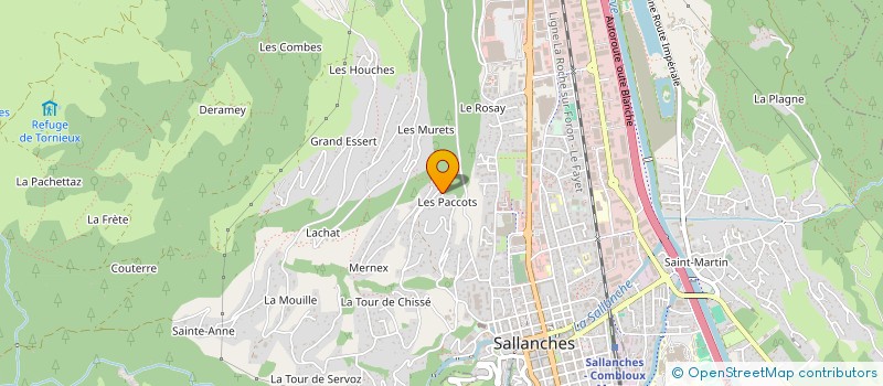 localisation de l'entreprise MADAME DELPHINE VOLTAN  SALLANCHES