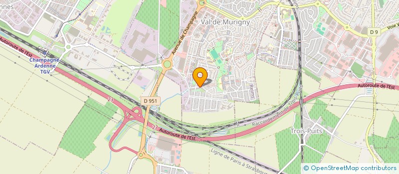 localisation de l'entreprise MADAME DELPHINE WAGNER  REIMS