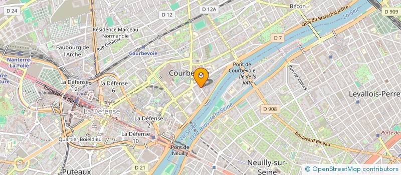localisation de l'entreprise MADAME DELPHINE WILLOT  COURBEVOIE