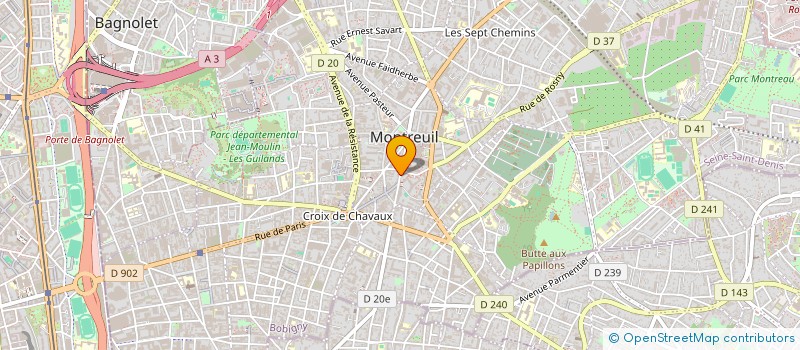 localisation de l'entreprise MADAME DELPHINE YAFIL à MONTREUIL