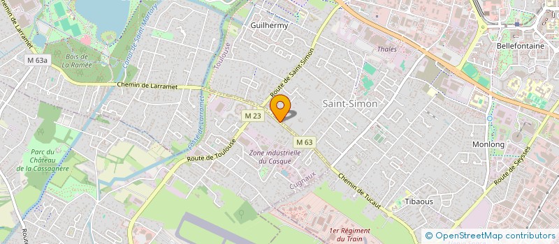 localisation de l'entreprise MADAME DELPHINE YARGUI  CUGNAUX