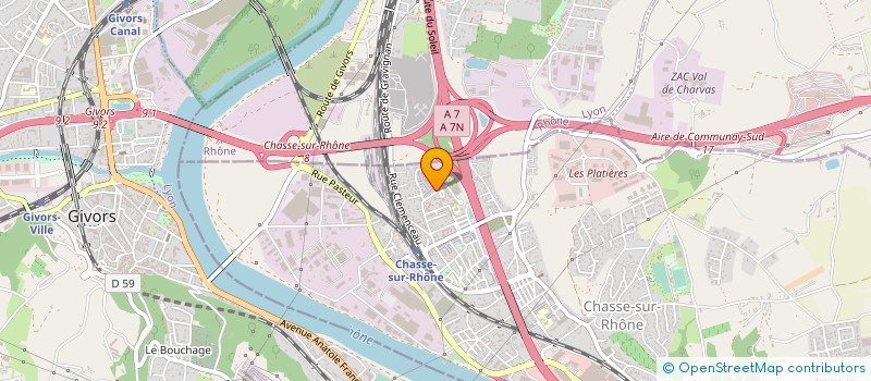 localisation de l'entreprise MADAME DELPHINE ZOK  CHASSE-SUR-RHONE