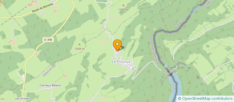 localisation de l'entreprise MADAME DELPHY BON-PASCAL  VILLERS-LE-LAC