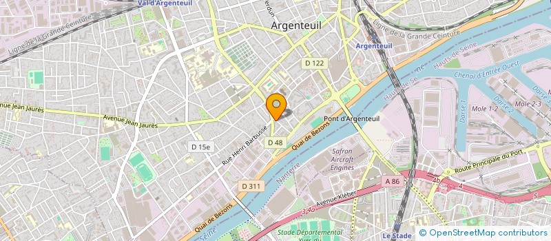 localisation de l'entreprise MADAME DEMBO TUKUNDA  ARGENTEUIL