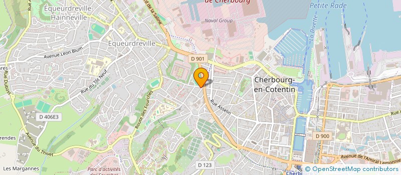 localisation de l'entreprise MADAME DEMENIVILLE DELESNERAC  CHERBOURG-EN-COTENTIN