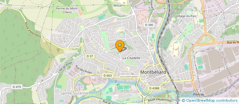 localisation de l'entreprise MADAME DEMET UZAN  MONTBELIARD