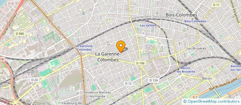 localisation de l'entreprise MADAME DENADI SAGBO à LA GARENNE-COLOMBES