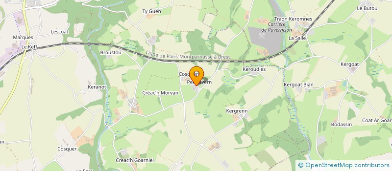 localisation de l'entreprise MADAME DENEZA MAGUER  PLOUNEOUR-MENEZ