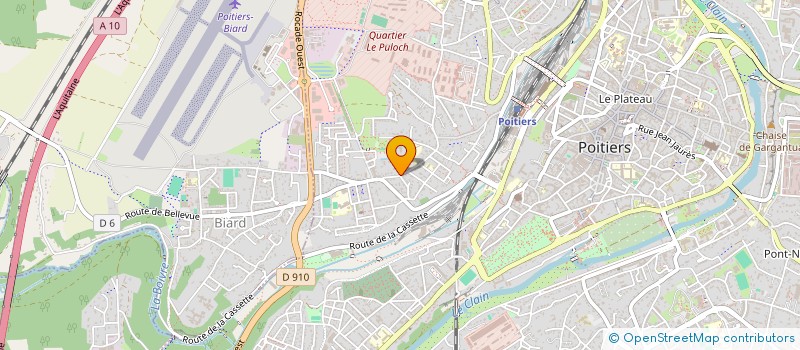 localisation de l'entreprise MADAME DENISA ADAM  POITIERS