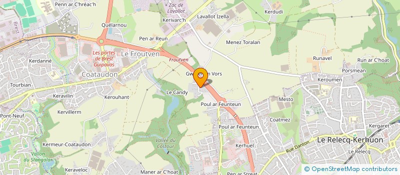 localisation de l'entreprise MADAME DENISE ABGRALL à GUIPAVAS