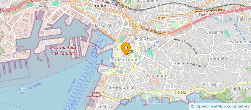 localisation de l'entreprise MADAME DENISE AUBREE  TOULON