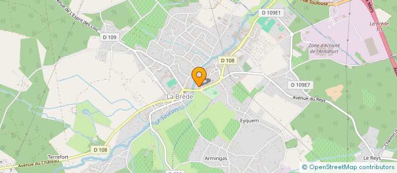 localisation de l'entreprise MADAME DENISE BAILLET  LA BREDE