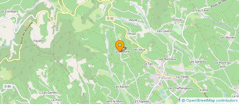 localisation de l'entreprise MADAME DENISE BARRAUD à FLEURIE