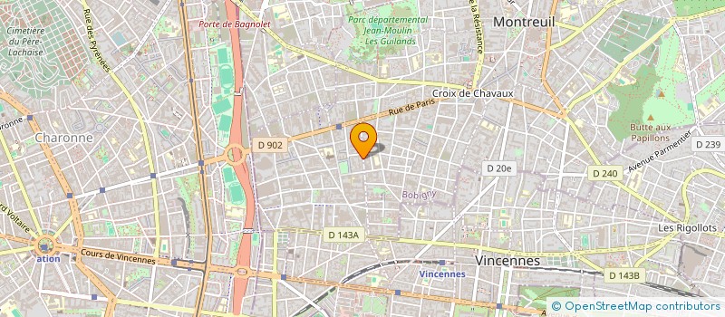 localisation de l'entreprise MADAME DENISE BARRAUD à MONTREUIL