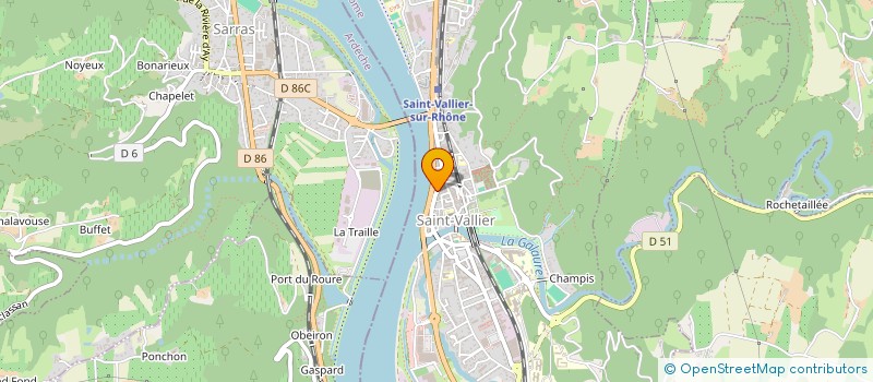 localisation de l'entreprise MADAME DENISE BARTHELEMY à SAINT-VALLIER