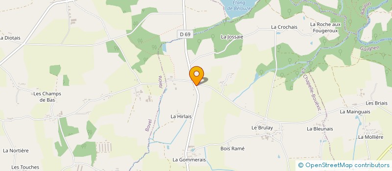 localisation de l'entreprise MADAME DENISE BERTIN  LA CHAPELLE-BOUEXIC