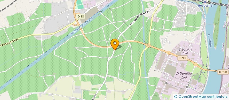 localisation de l'entreprise MADAME DENISE BERTRAND  BEAUCAIRE