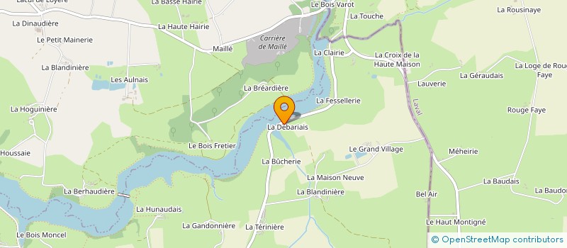 localisation de l'entreprise MADAME DENISE BEUCHER  LA CHAPELLE-ERBREE