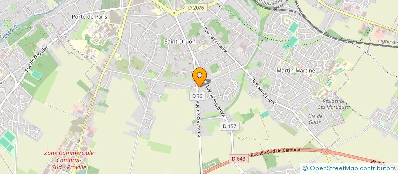 localisation de l'entreprise MADAME DENISE BLAS à CAMBRAI