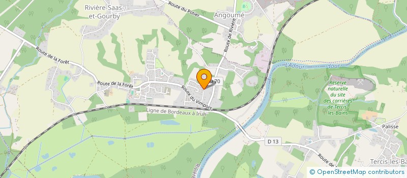 localisation de l'entreprise MADAME DENISE BORDENEUVE  RIVIERE-SAAS-ET-GOURBY