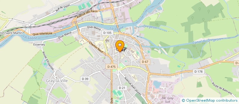 localisation de l'entreprise MADAME DENISE BOUCHESEICHE  GRAY