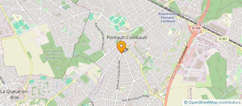 localisation de l'entreprise MADAME DENISE BOUTSEREIN à PONTAULT-COMBAULT