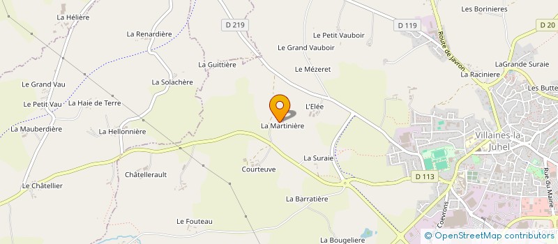 localisation de l'entreprise MADAME DENISE BRISARD à VILLAINES-LA-JUHEL