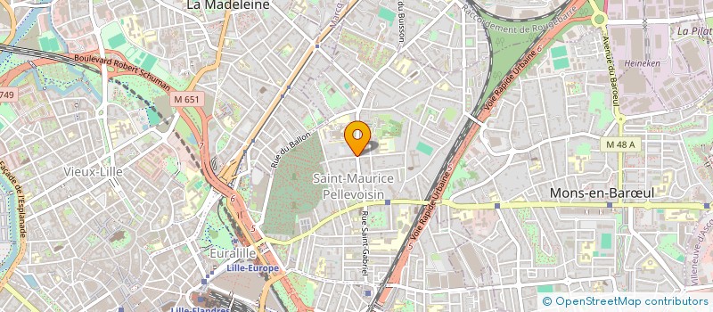 localisation de l'entreprise MADAME DENISE BROSSET à LILLE