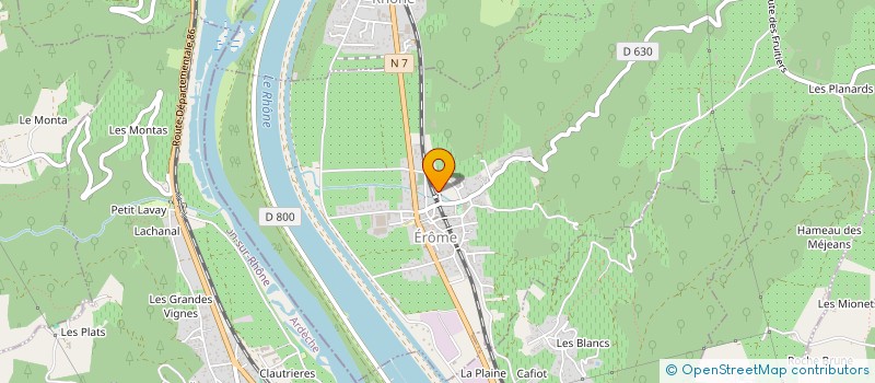 localisation de l'entreprise MADAME DENISE BROUTIER  SERVES SUR RHONE