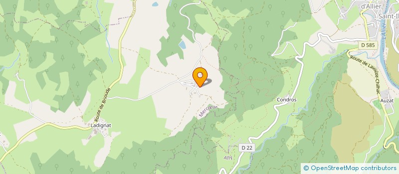 localisation de l'entreprise MADAME DENISE BRUHAT  VIEILLE-BRIOUDE