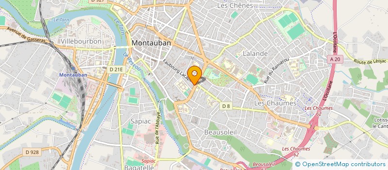 localisation de l'entreprise MADAME DENISE BRUYERE  MONTAUBAN
