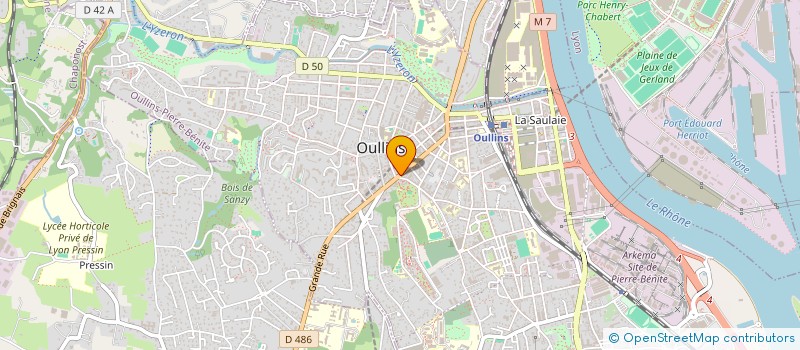 localisation de l'entreprise MADAME DENISE BURFIN  OULLINS-PIERRE-BENITE