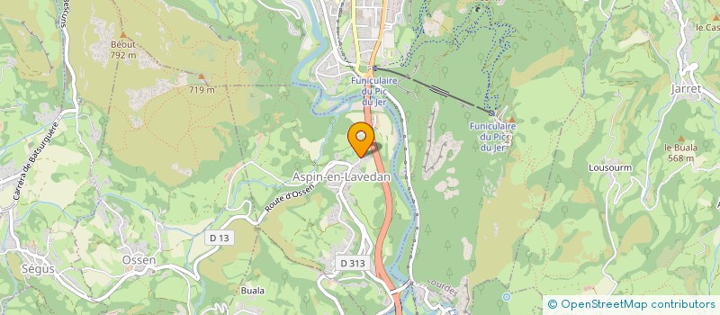 localisation de l'entreprise MADAME DENISE CAPOU  ASPIN-EN-LAVEDAN