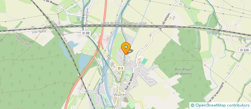 localisation de l'entreprise MADAME DENISE CAROULLE  HOLQUE