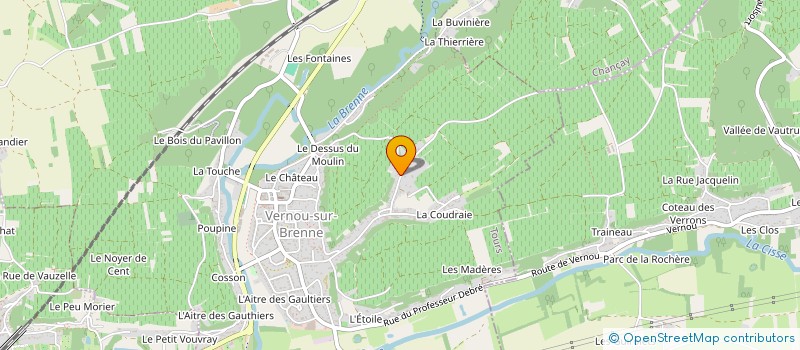 localisation de l'entreprise MADAME DENISE CARRE à VERNOU-SUR-BRENNE