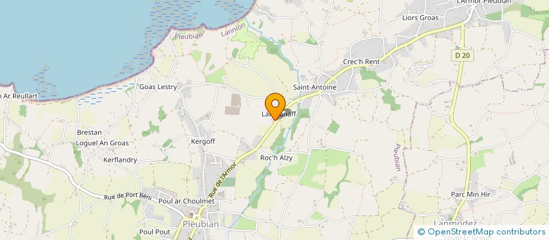 localisation de l'entreprise MADAME DENISE CATTERALL  PLEUBIAN