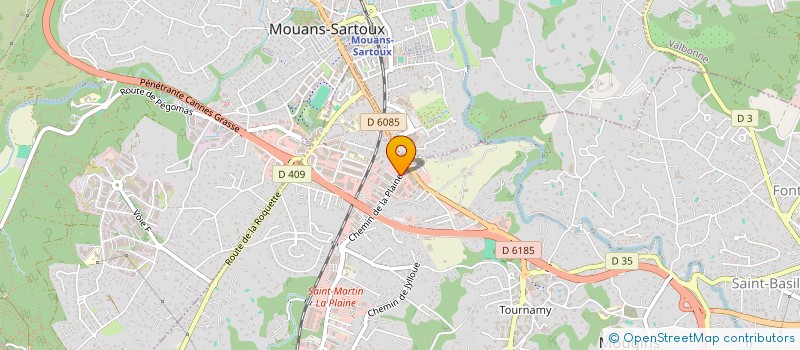 localisation de l'entreprise MADAME DENISE CAVALLIER  MOUGINS