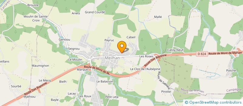 localisation de l'entreprise MADAME DENISE CAZAUX  MEILHAN