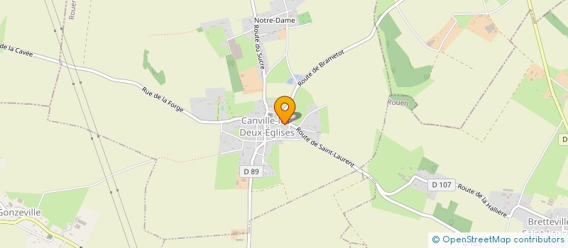 localisation de l'entreprise MADAME DENISE CHANDELIER  CANVILLE-LES-DEUX-EGLISES