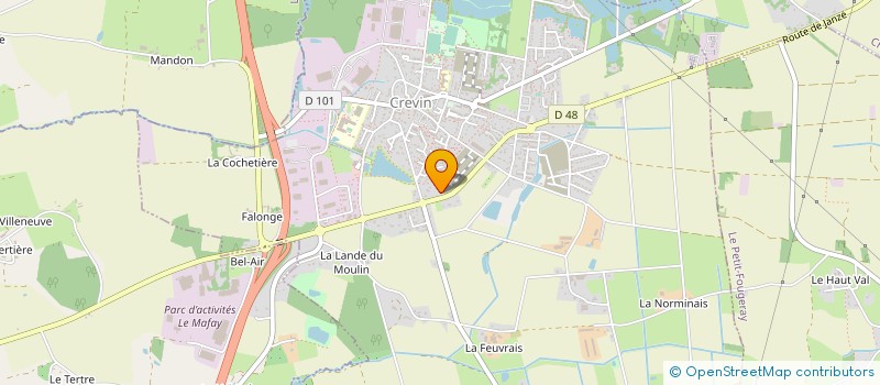 localisation de l'entreprise MADAME DENISE CHANTEUX  TRESBOEUF