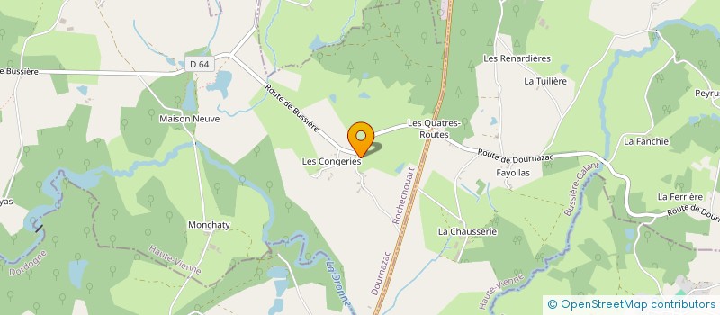 localisation de l'entreprise MADAME DENISE CHEMINADE  DOURNAZAC