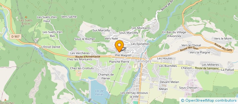 localisation de l'entreprise MADAME DENISE CHEMINAL à TANINGES