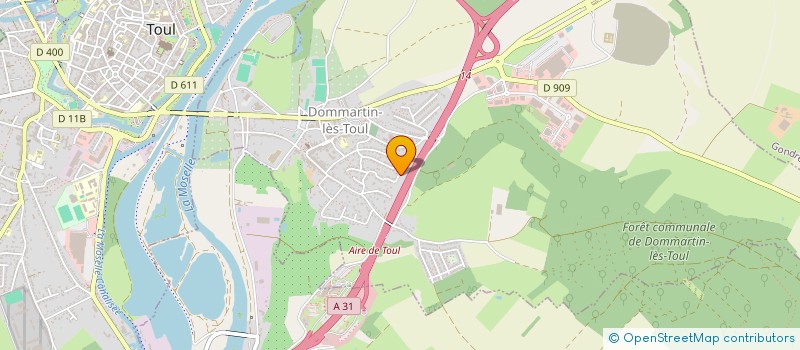 localisation de l'entreprise MADAME DENISE CLAIR  DOMMARTIN-LES-TOUL