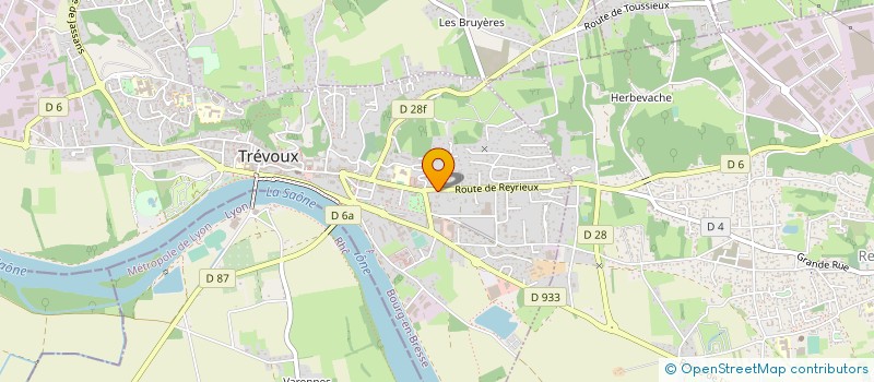 localisation de l'entreprise MADAME DENISE CLERC à TREVOUX