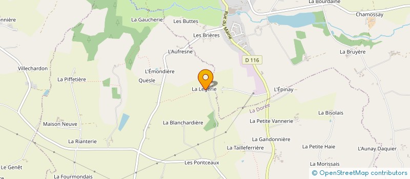 localisation de l'entreprise MADAME DENISE COUILLARD à LA DOREE