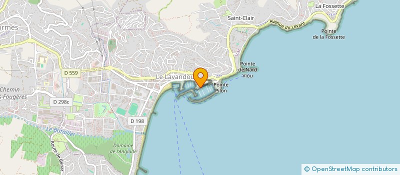 localisation de l'entreprise MADAME DENISE COUPIN  LE LAVANDOU