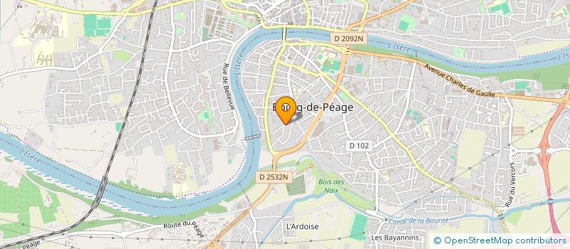 localisation de l'entreprise MADAME DENISE COUTEAU  BOURG-DE-PEAGE