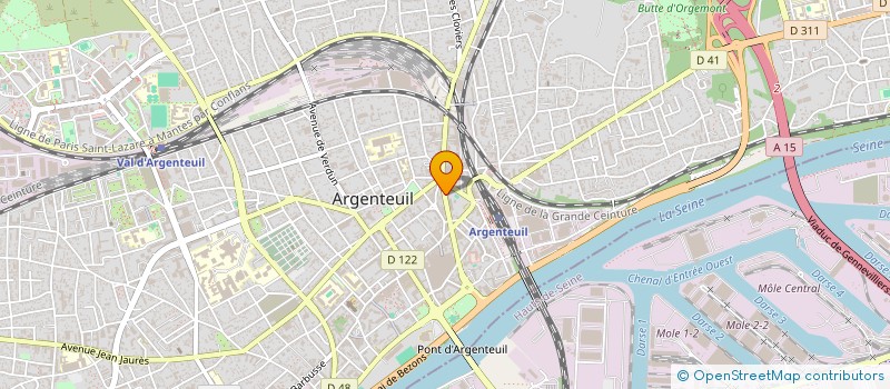 localisation de l'entreprise MADAME DENISE CRUZ  ARGENTEUIL