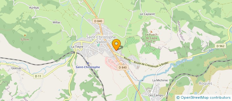 localisation de l'entreprise MADAME DENISE CUSSAC à SAINT-CHRISTOPHE-VALLON