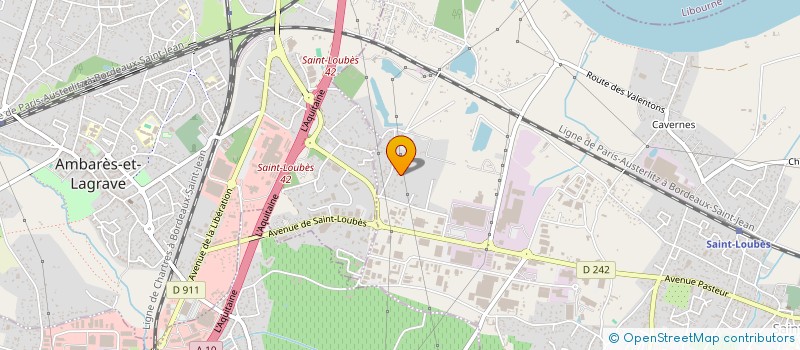 localisation de l'entreprise MADAME DENISE DANIEL  SAINT-LOUBES